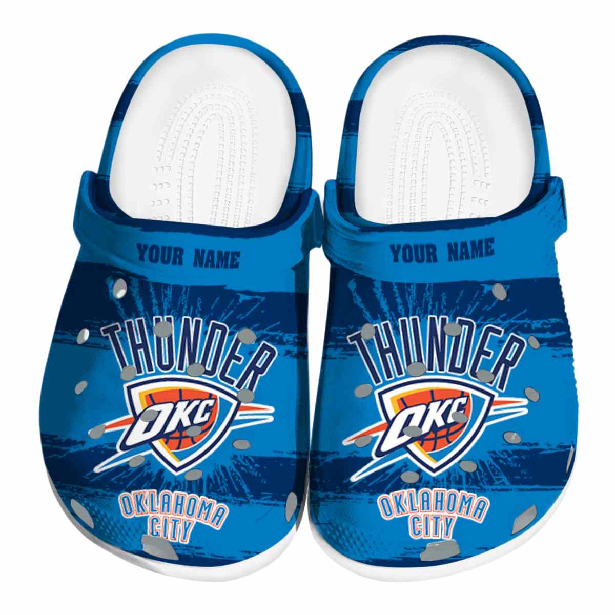 footwearmerch oklahoma city thunder nba sport crocs crocband clogs shoes comfortable for men women and kids lz931