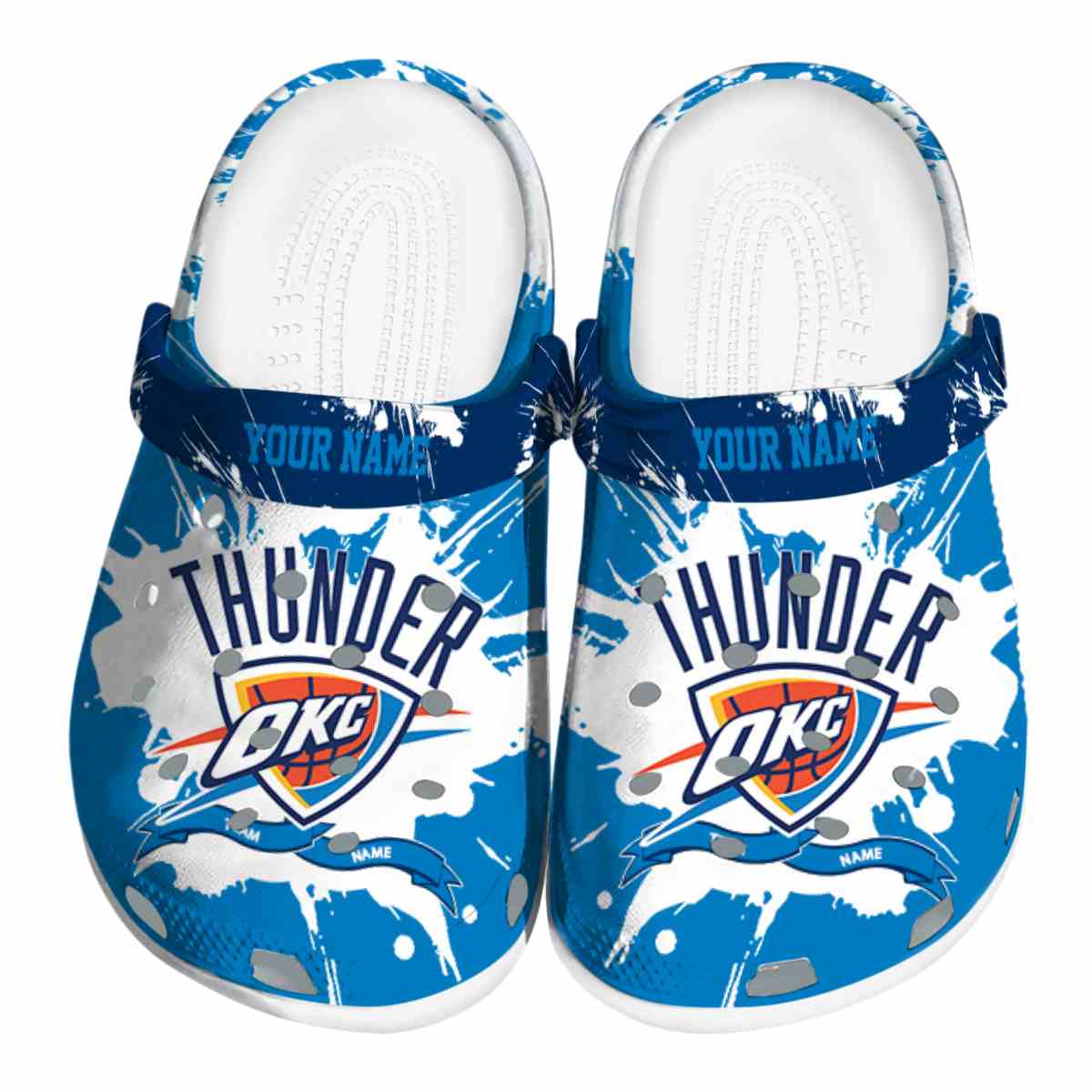 footwearmerch oklahoma city thunder nba sport crocs crocband clogs shoes comfortable for men women and kids u9td5