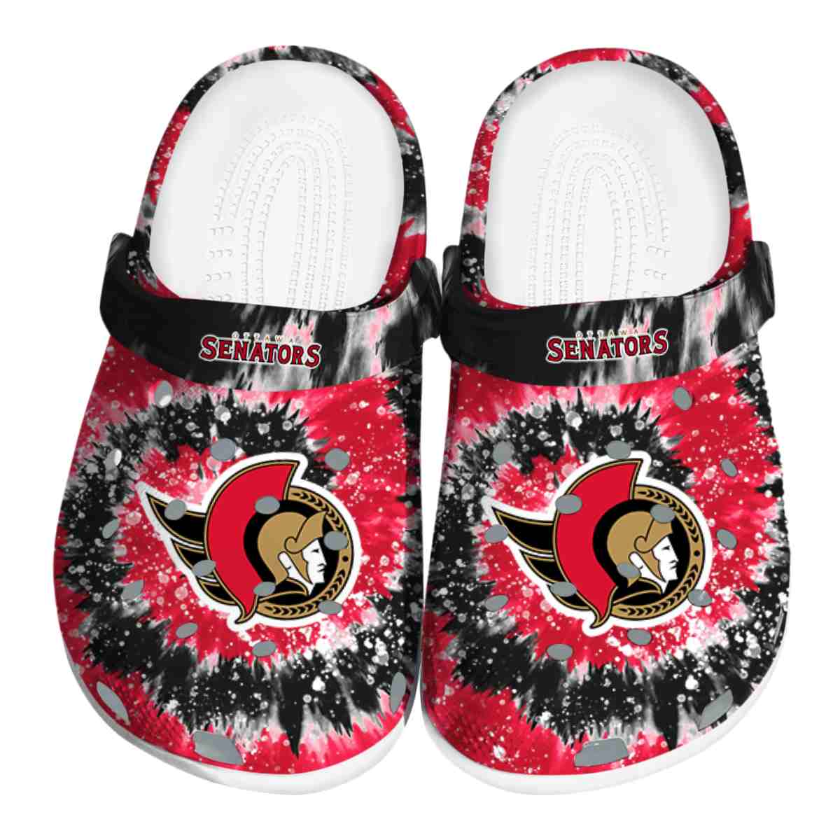 footwearmerch ottawa senators nhl sport crocs crocband clogs shoes comfortable for men women and kids 3e5p4
