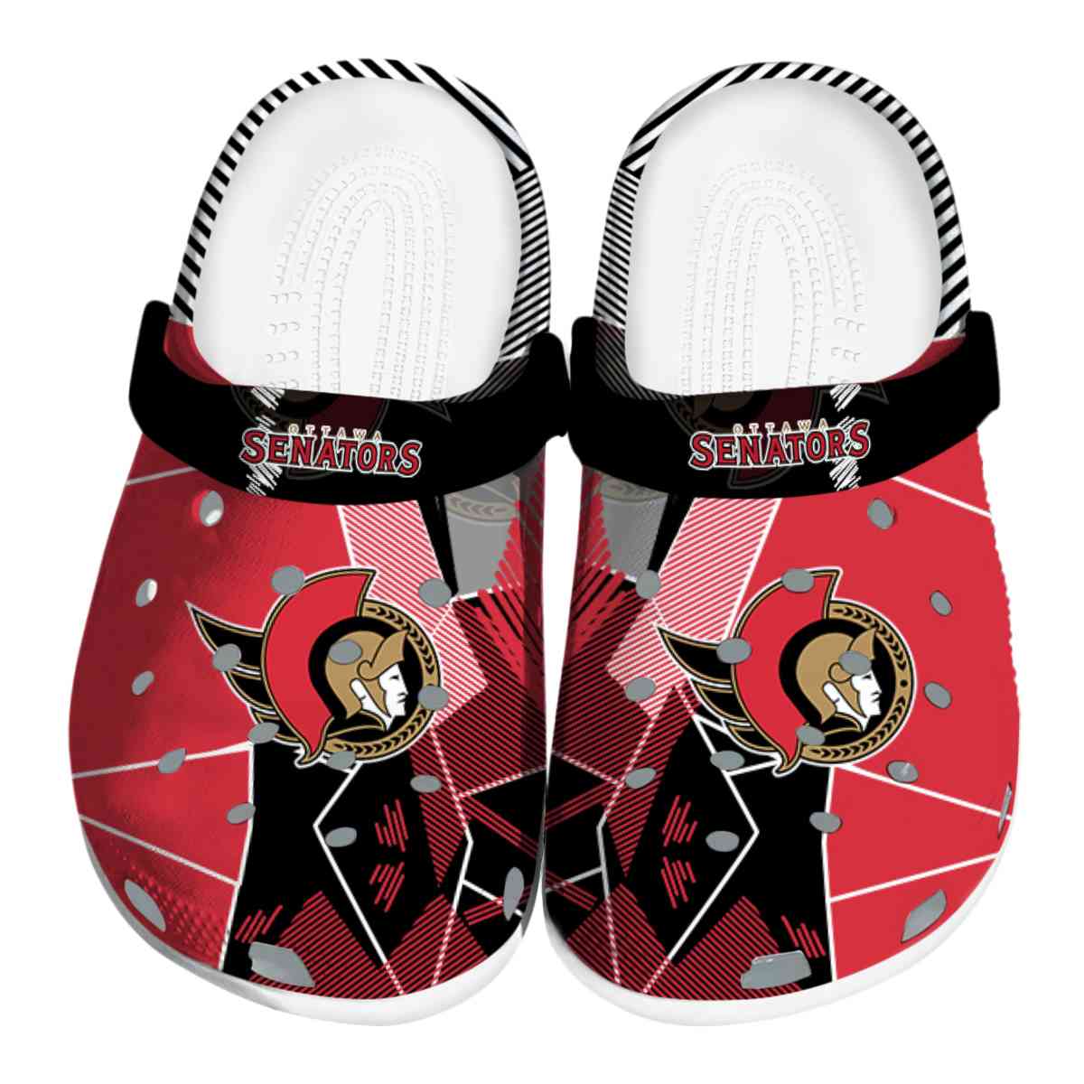 footwearmerch ottawa senators nhl sport crocs crocband clogs shoes comfortable for men women and kids 921qz