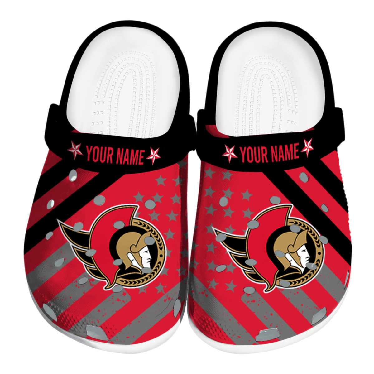 footwearmerch ottawa senators nhl sport crocs crocband clogs shoes comfortable for men women and kids be5de