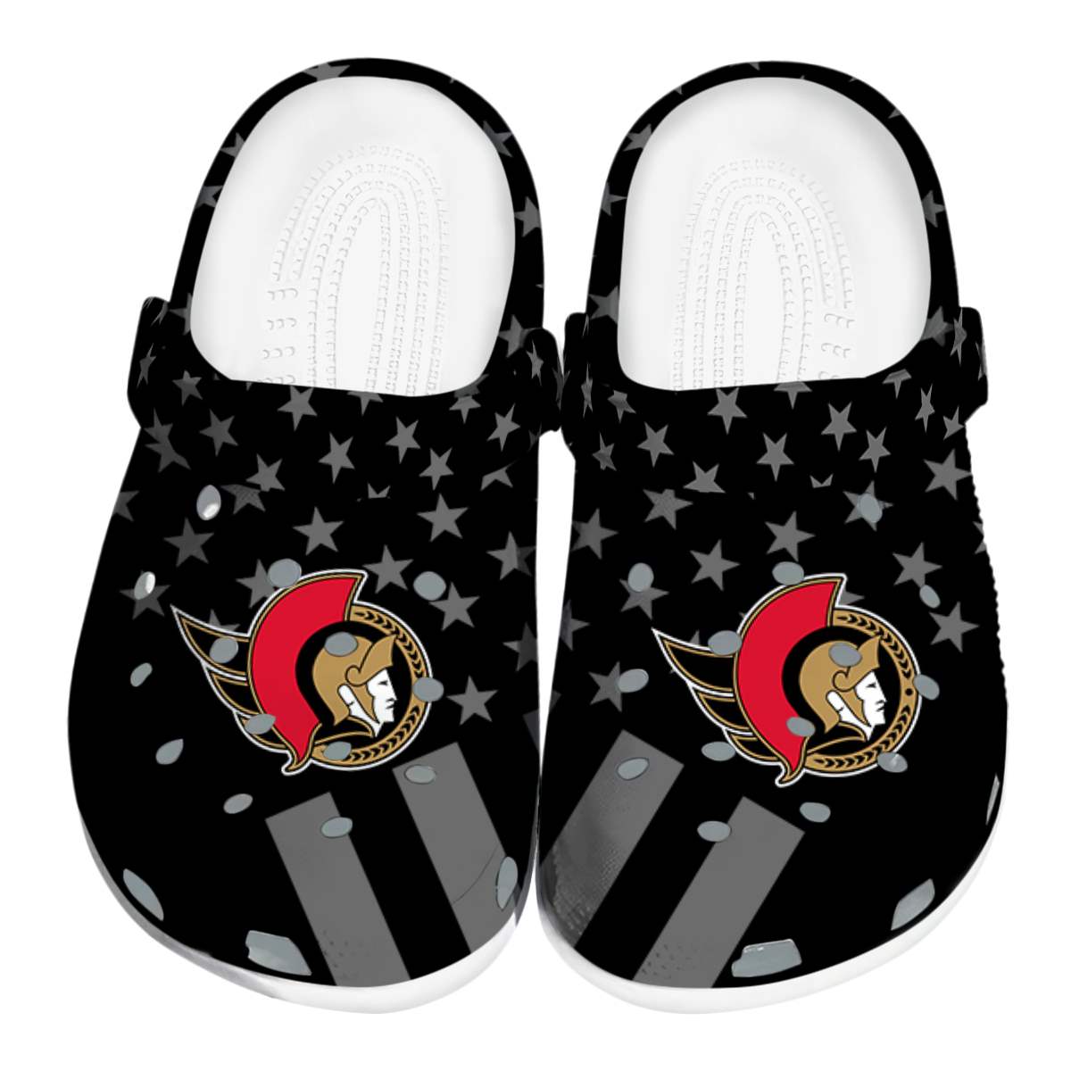 footwearmerch ottawa senators nhl sport crocs crocband clogs shoes comfortable for men women and kids daiuy