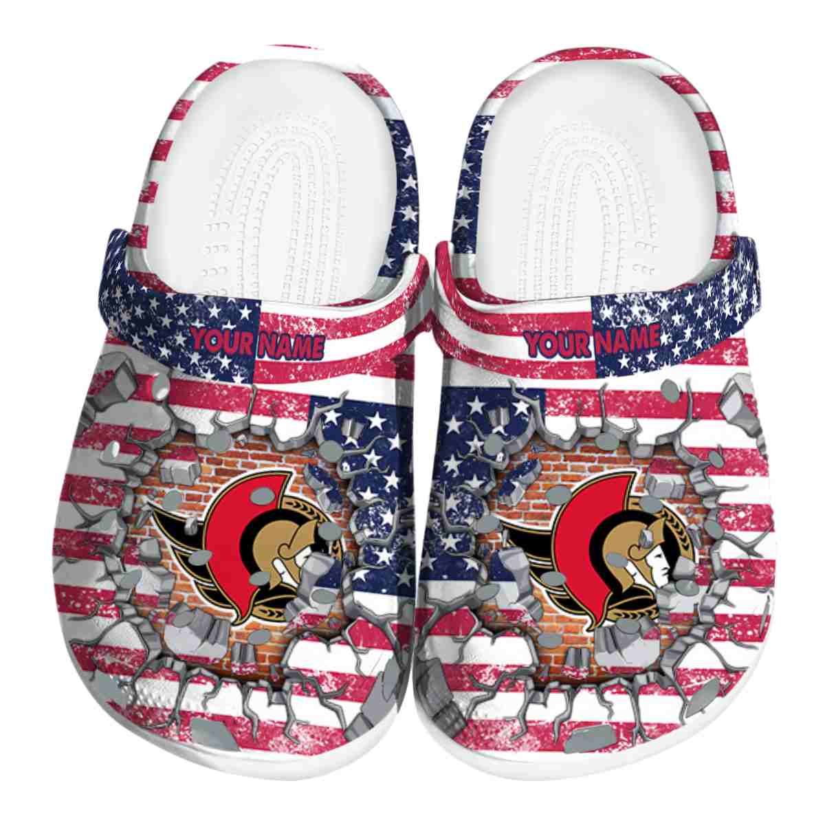 footwearmerch ottawa senators nhl sport crocs crocband clogs shoes comfortable for men women and kids ln1u7