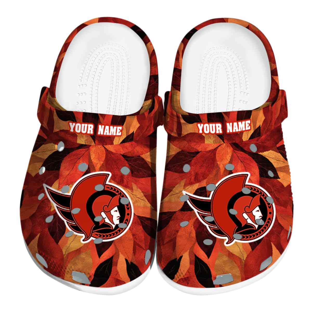 footwearmerch ottawa senators nhl sport crocs crocband clogs shoes comfortable for men women and kids mlykk
