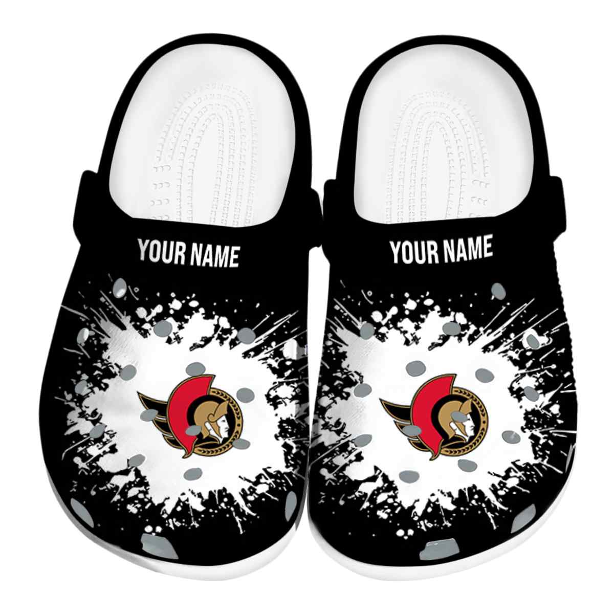 footwearmerch ottawa senators nhl sport crocs crocband clogs shoes comfortable for men women and kids vnktk