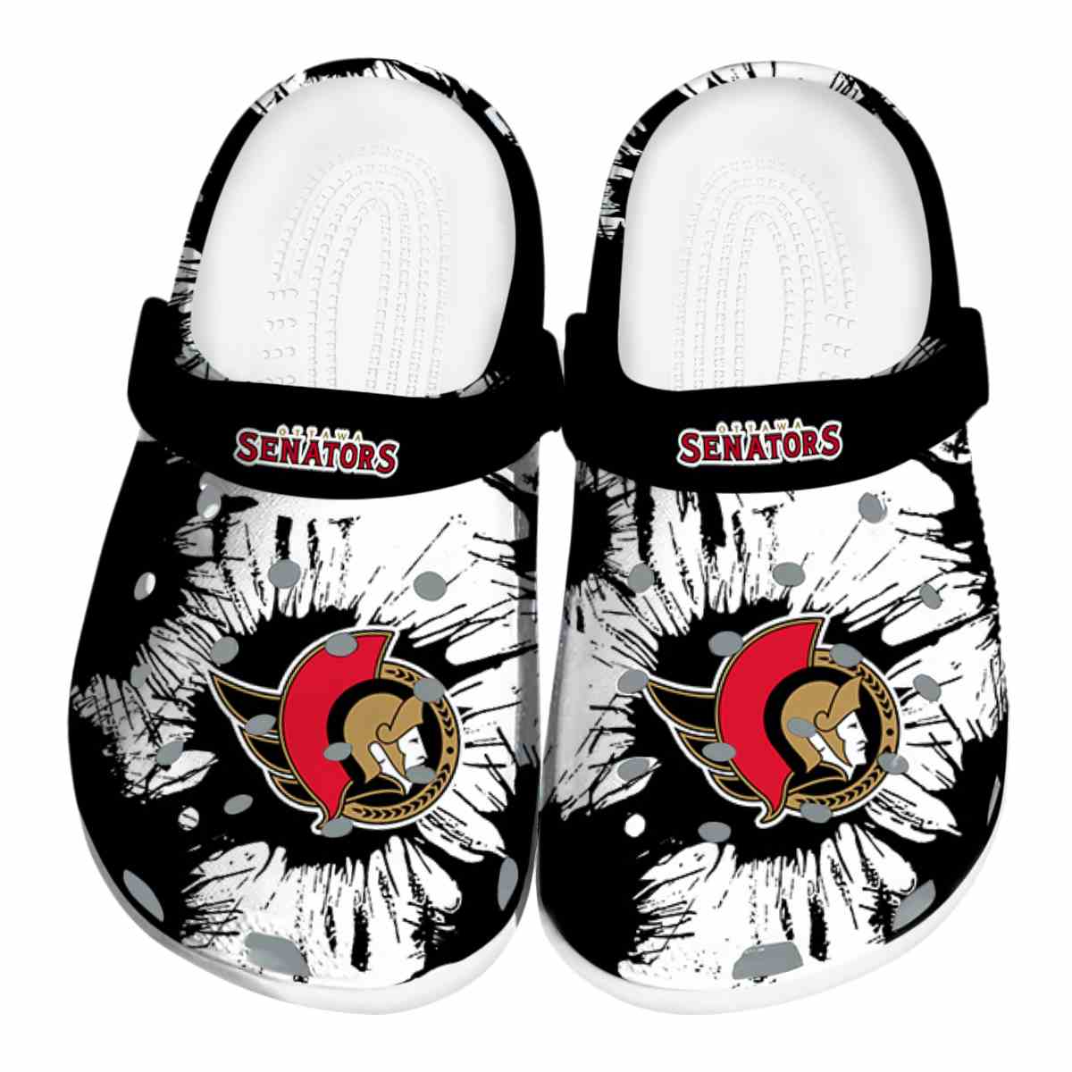 footwearmerch ottawa senators nhl sport crocs crocband clogs shoes comfortable for men women and kids z5qoo