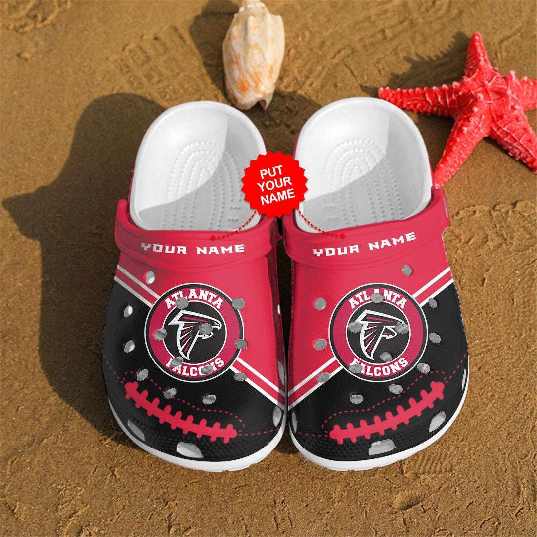 footwearmerch personalized atlanta falcons nfl fans crocband clogs zpvyz