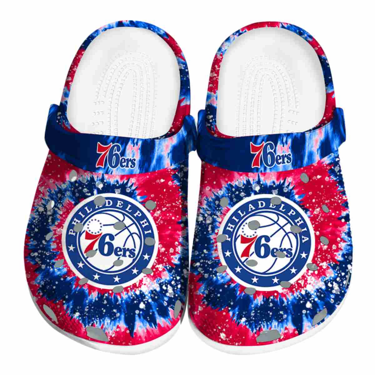 footwearmerch philadelphia 76ers nba sport crocs crocband clogs shoes comfortable for men women and kids bvmnl