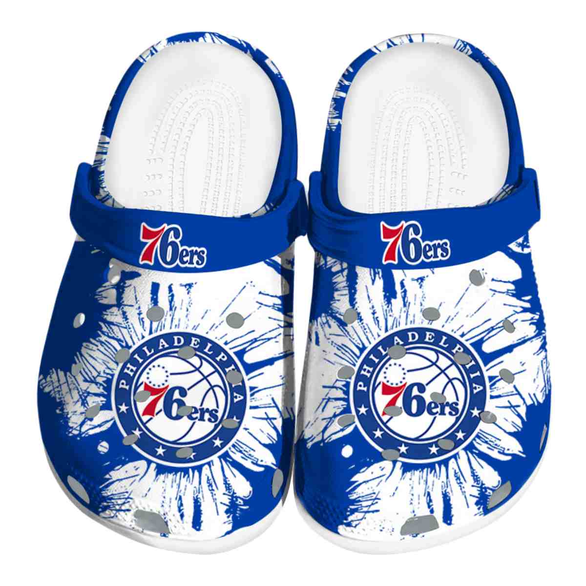 footwearmerch philadelphia 76ers nba sport crocs crocband clogs shoes comfortable for men women and kids feooh