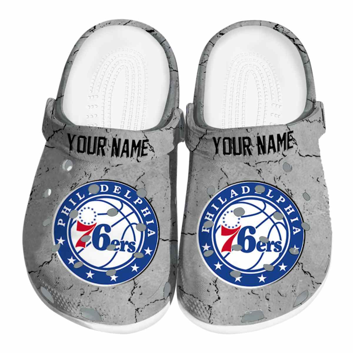 footwearmerch philadelphia 76ers nba sport crocs crocband clogs shoes comfortable for men women and kids kwewg