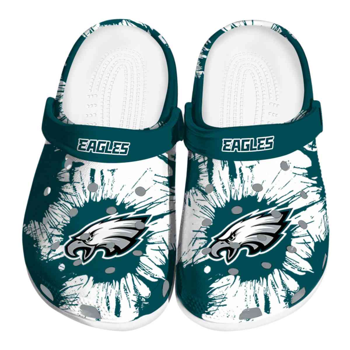 footwearmerch philadelphia eagles nfl sport crocs crocband clogs shoes comfortable for men women and kids 6cnum