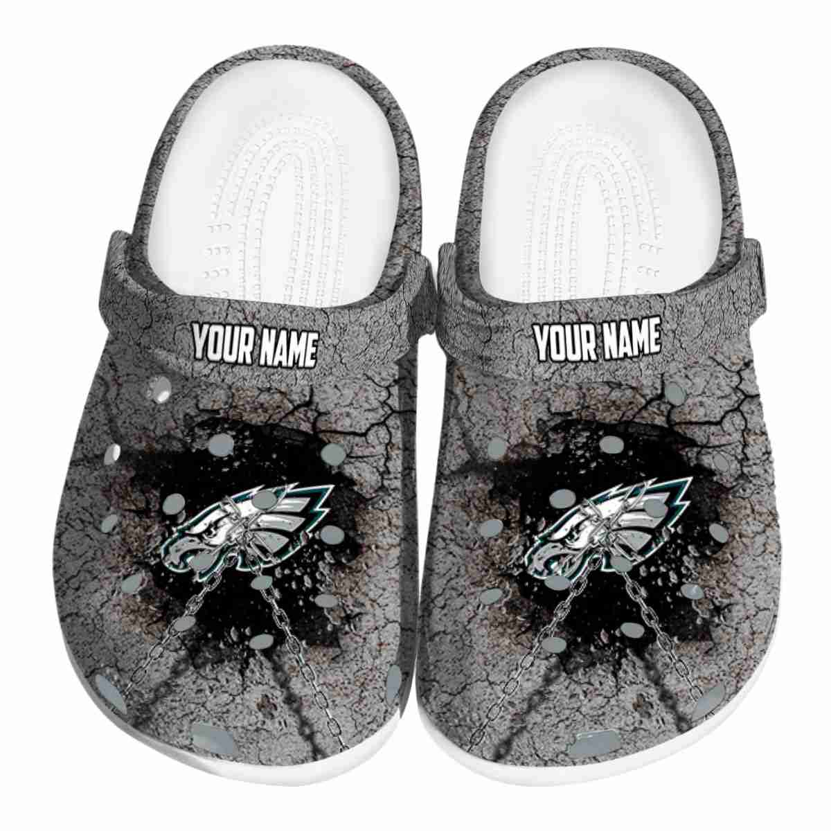 footwearmerch philadelphia eagles nfl sport crocs crocband clogs shoes comfortable for men women and kids blghb