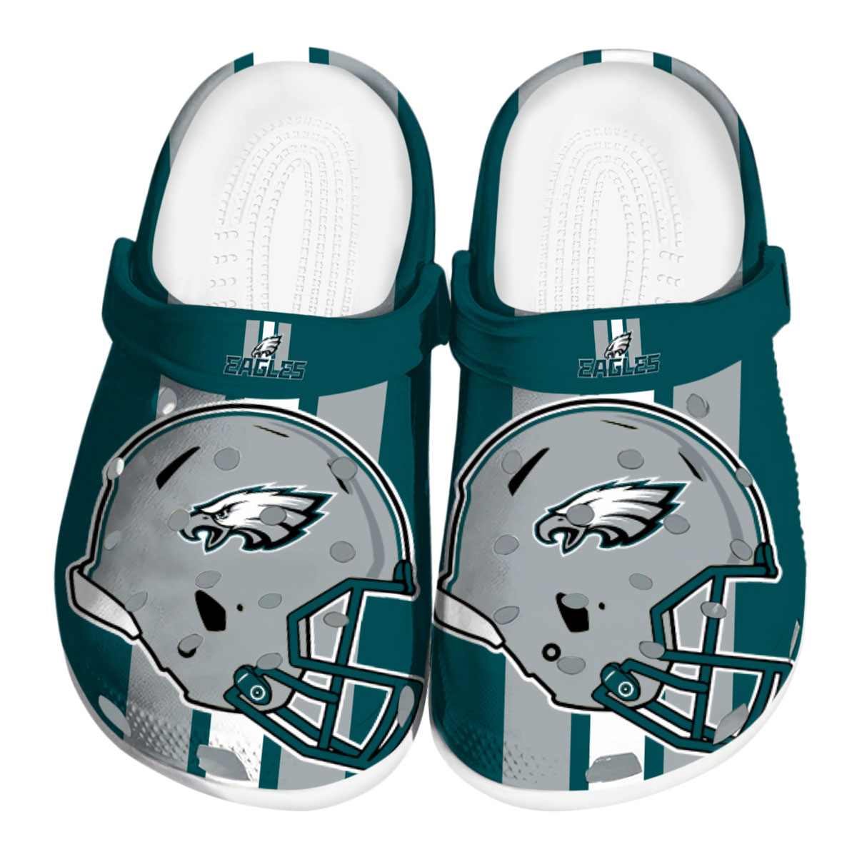 footwearmerch philadelphia eagles nfl sport crocs crocband clogs shoes comfortable for men women and kids bufrw