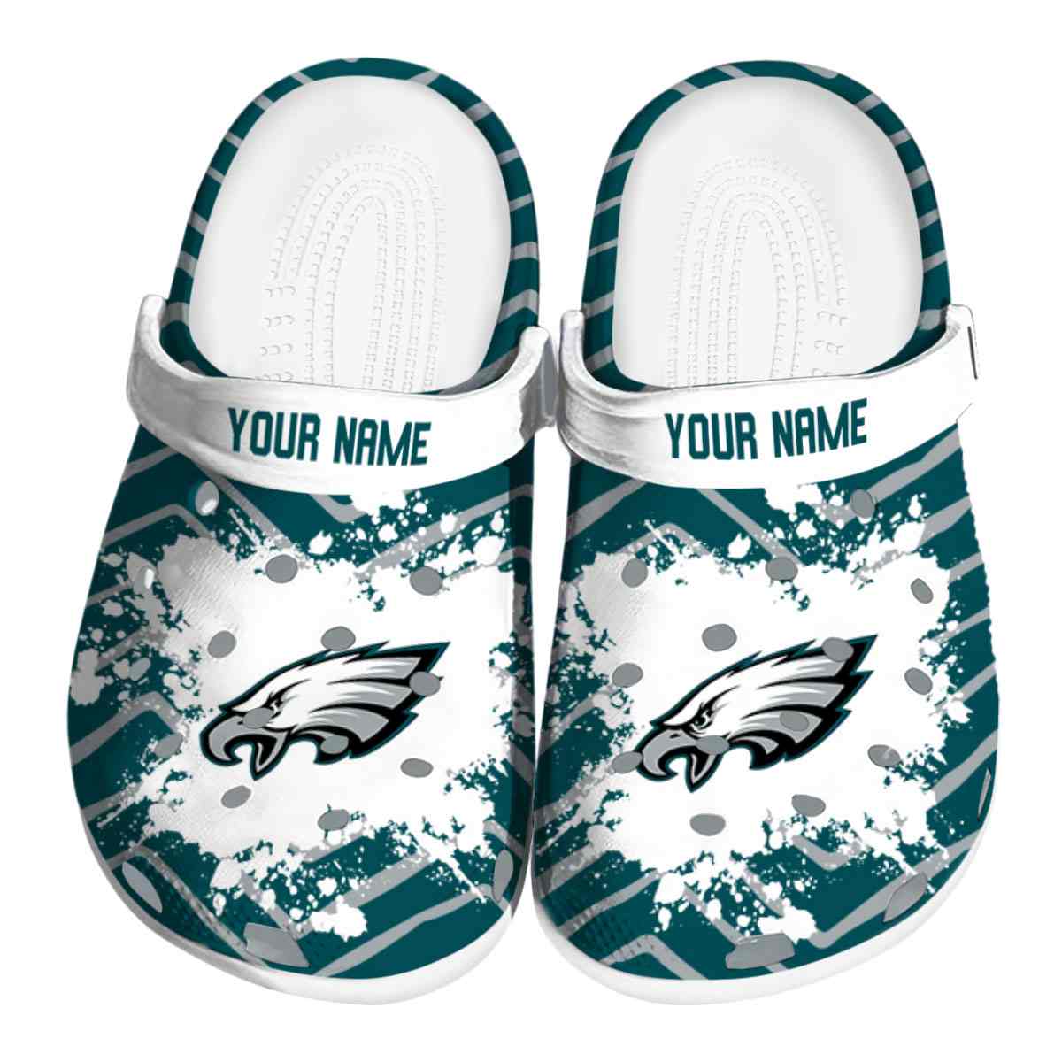 footwearmerch philadelphia eagles nfl sport crocs crocband clogs shoes comfortable for men women and kids cytly