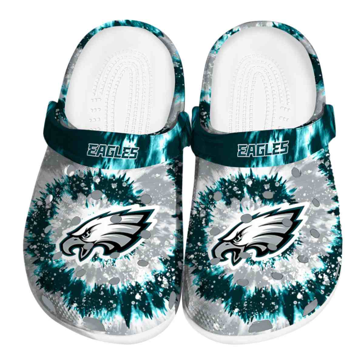 footwearmerch philadelphia eagles nfl sport crocs crocband clogs shoes comfortable for men women and kids ish3f