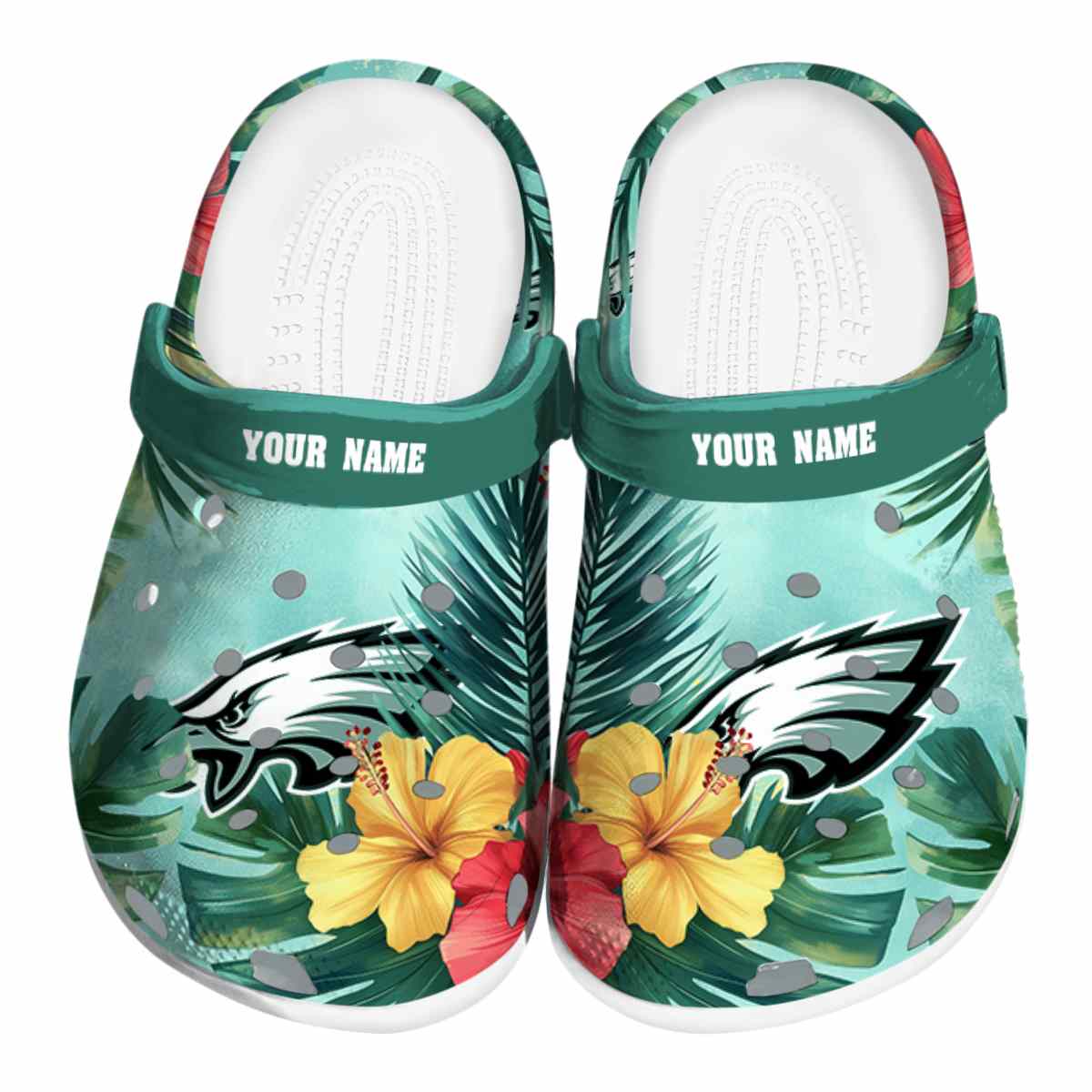 footwearmerch philadelphia eagles nfl sport crocs crocband clogs shoes comfortable for men women and kids l5a95