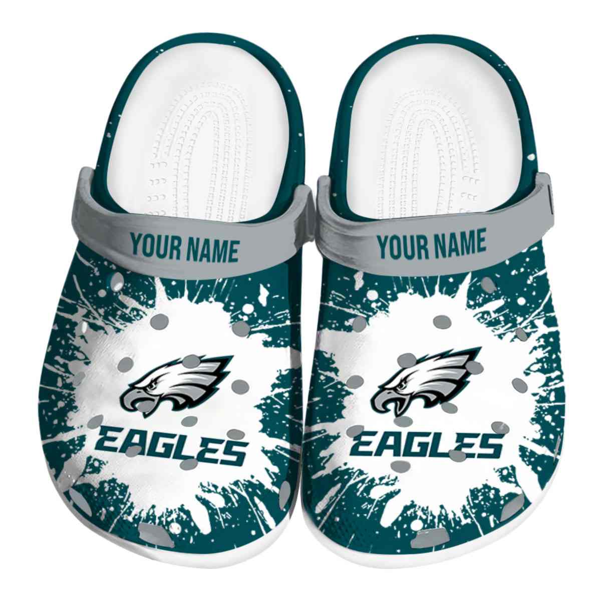 footwearmerch philadelphia eagles nfl sport crocs crocband clogs shoes comfortable for men women and kids ldrda