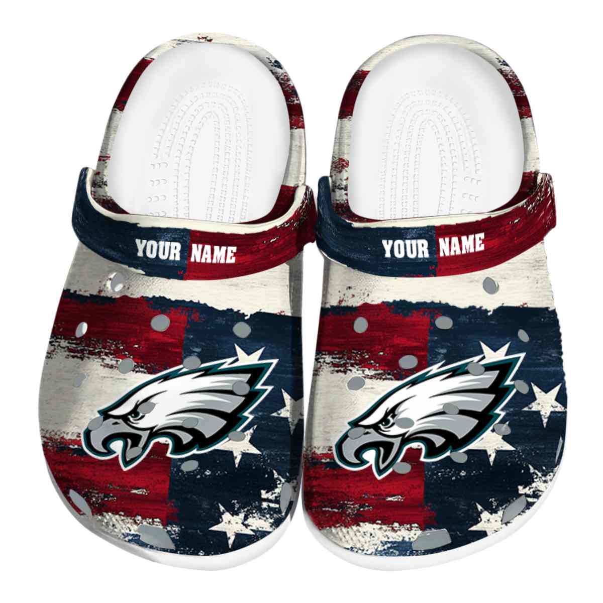 footwearmerch philadelphia eagles nfl sport crocs crocband clogs shoes comfortable for men women and kids o8dqj