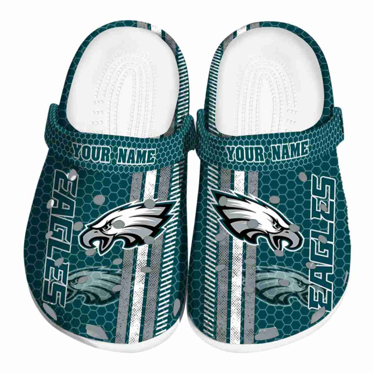 footwearmerch philadelphia eagles nfl sport crocs crocband clogs shoes comfortable for men women and kids pxigv