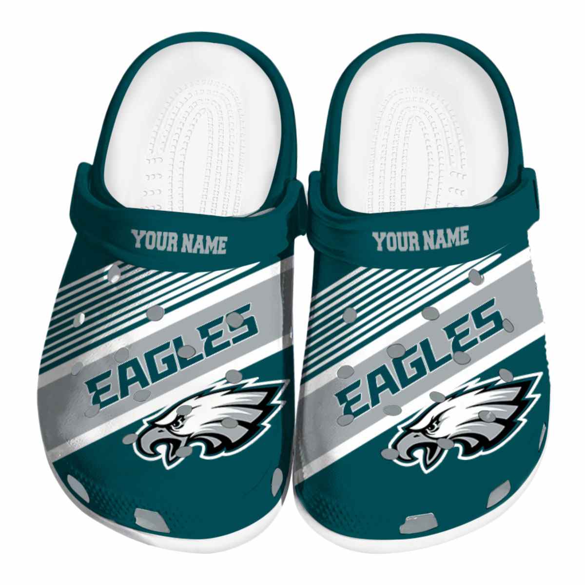 footwearmerch philadelphia eagles nfl sport crocs crocband clogs shoes comfortable for men women and kids v8ivz