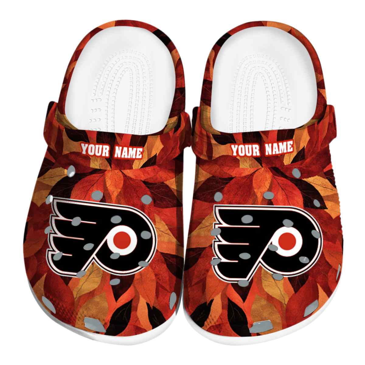 footwearmerch philadelphia flyers nhl sport crocs crocband clogs shoes comfortable for men women and kids egmf6