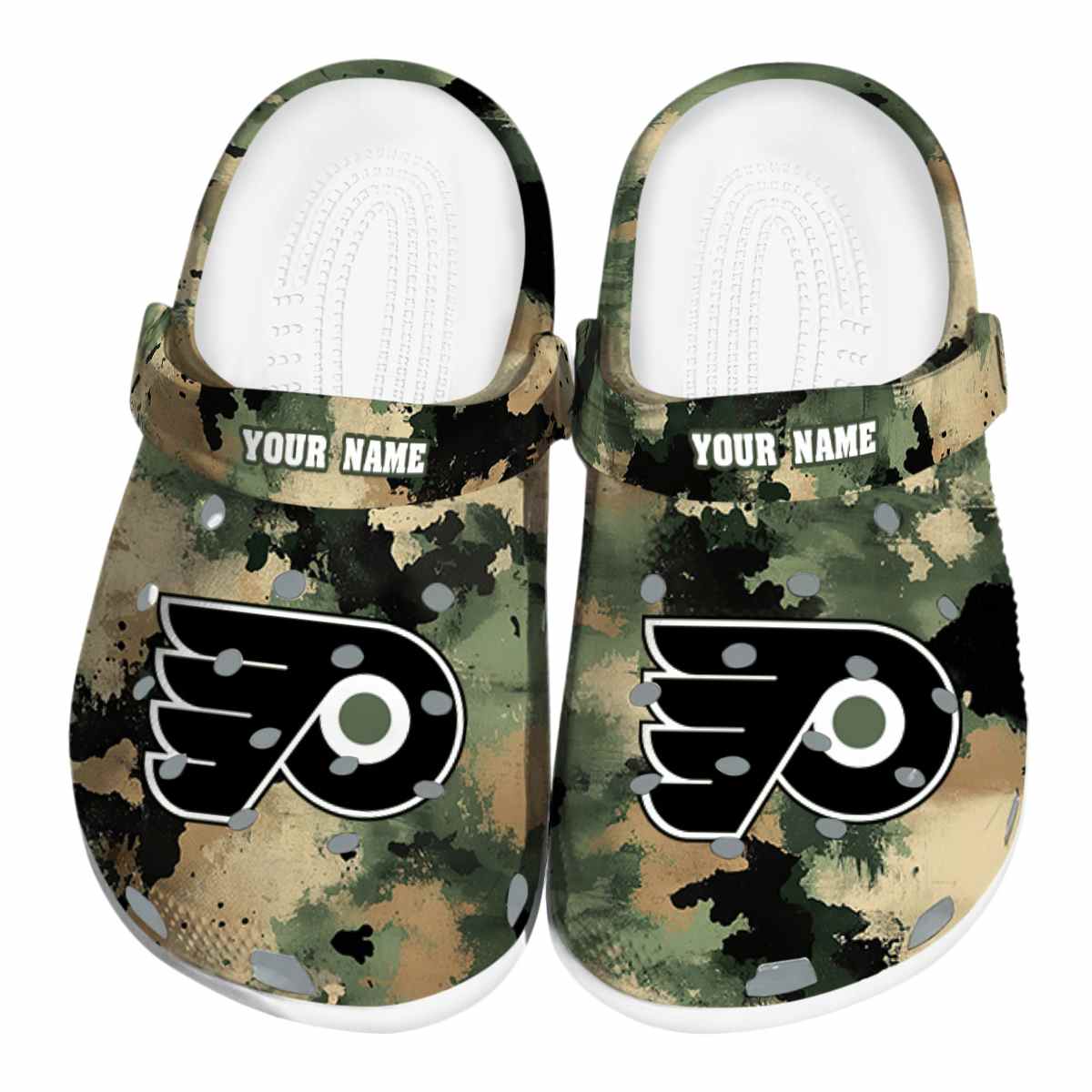 footwearmerch philadelphia flyers nhl sport crocs crocband clogs shoes comfortable for men women and kids fpxii
