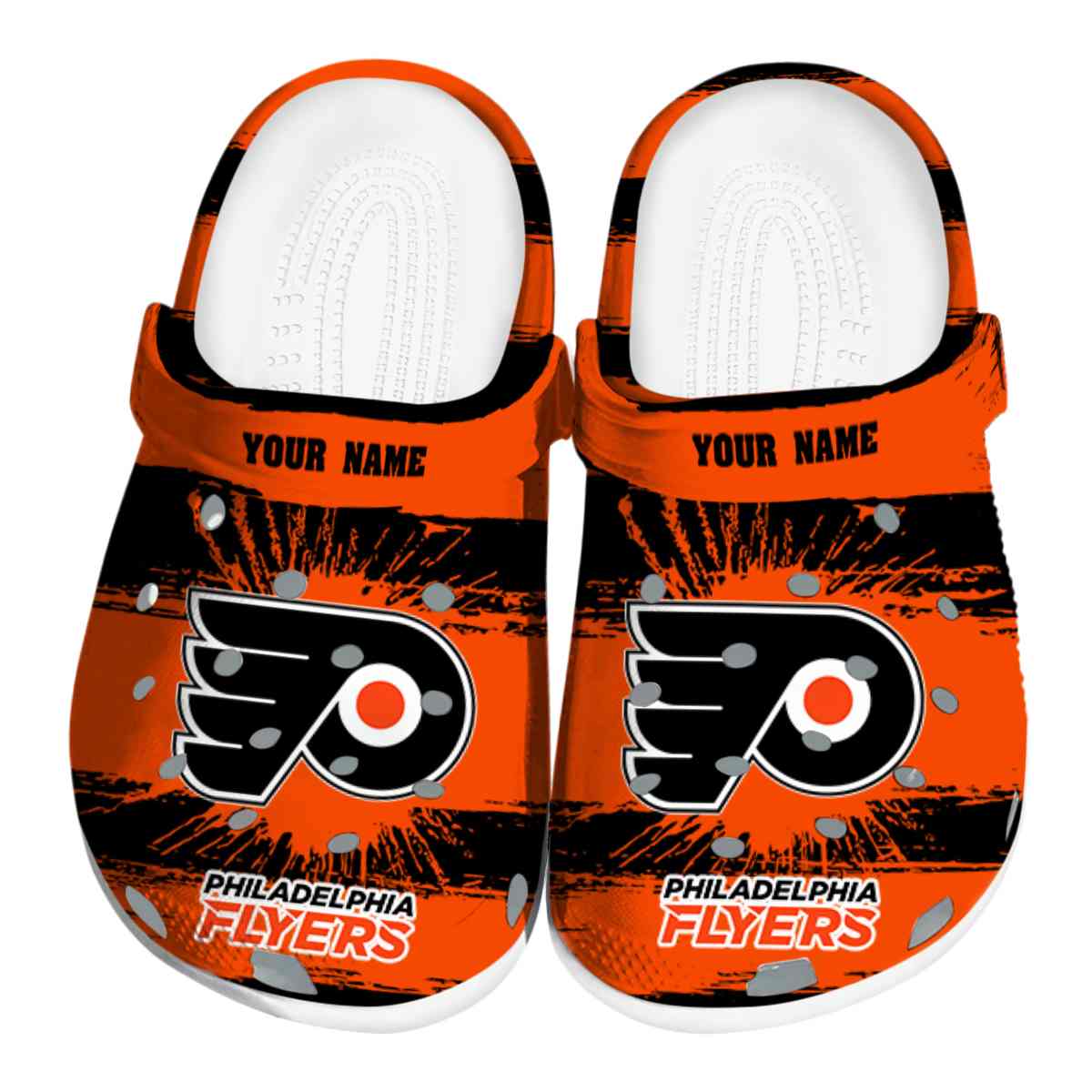 footwearmerch philadelphia flyers nhl sport crocs crocband clogs shoes comfortable for men women and kids nklcp