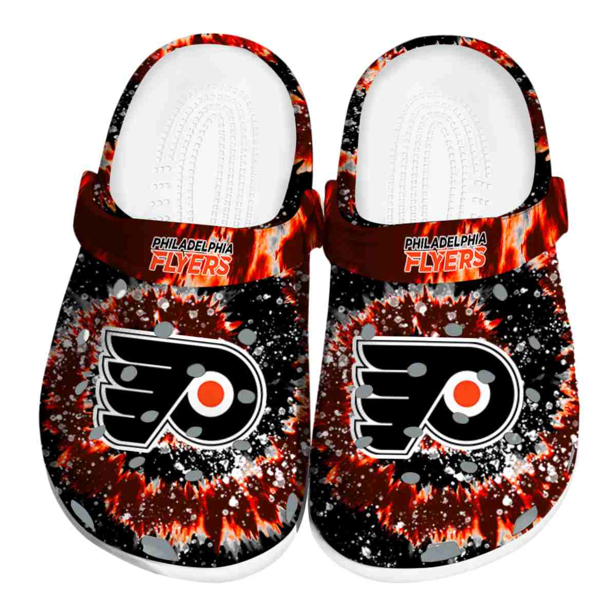 footwearmerch philadelphia flyers nhl sport crocs crocband clogs shoes comfortable for men women and kids piitk