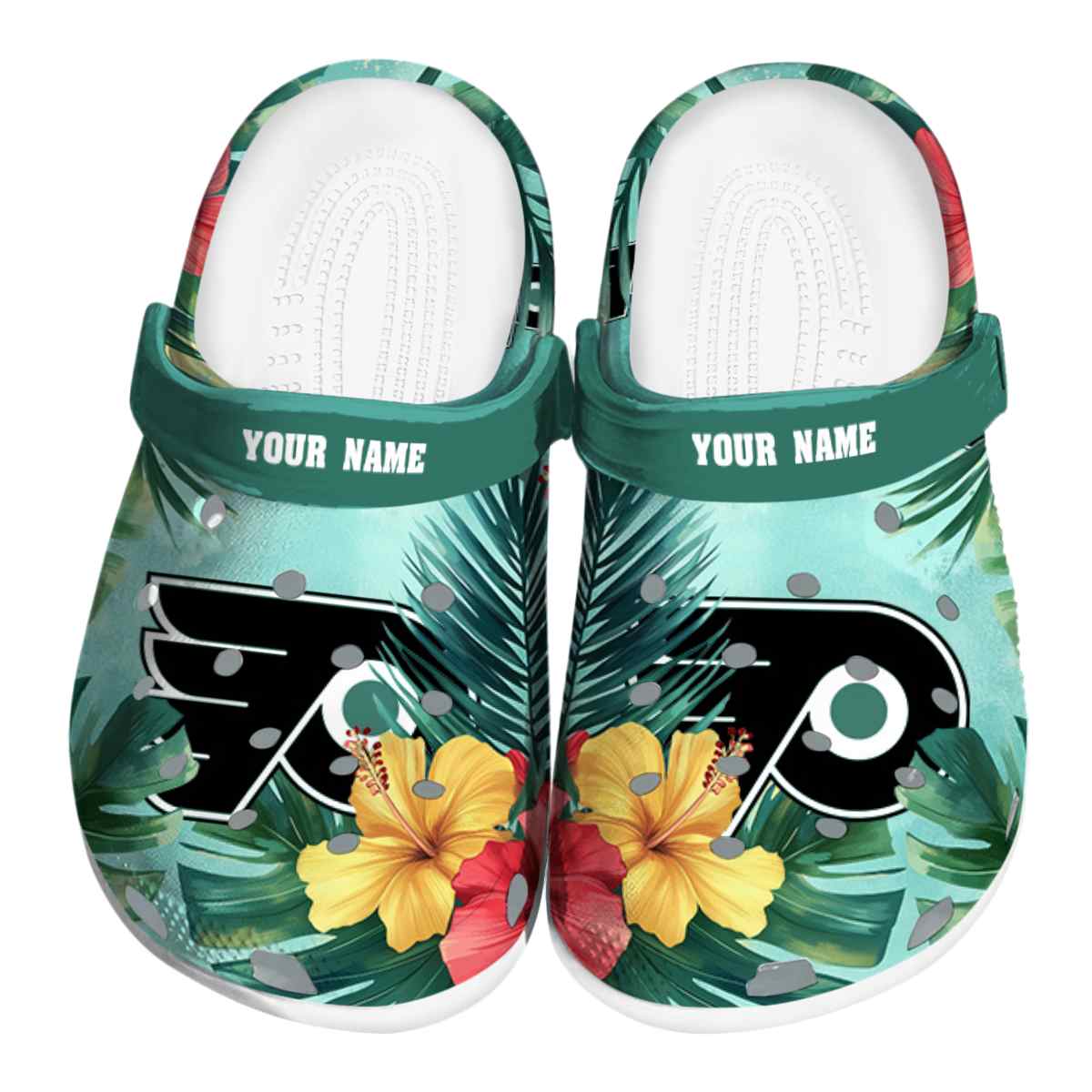 footwearmerch philadelphia flyers nhl sport crocs crocband clogs shoes comfortable for men women and kids us93e