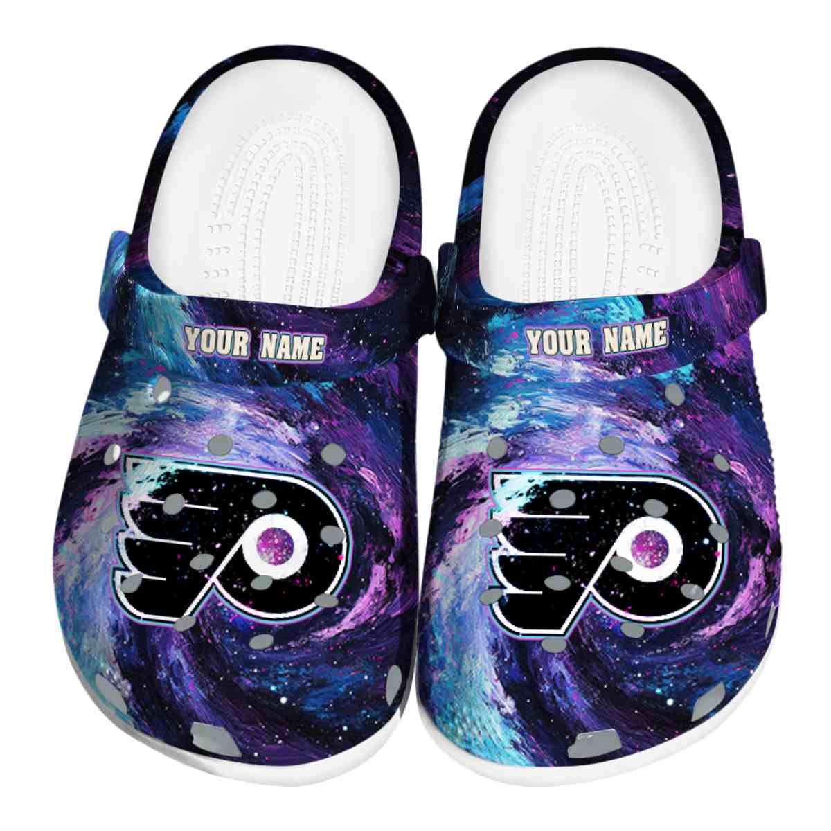 footwearmerch philadelphia flyers nhl sport crocs crocband clogs shoes comfortable for men women and kids ws9jn