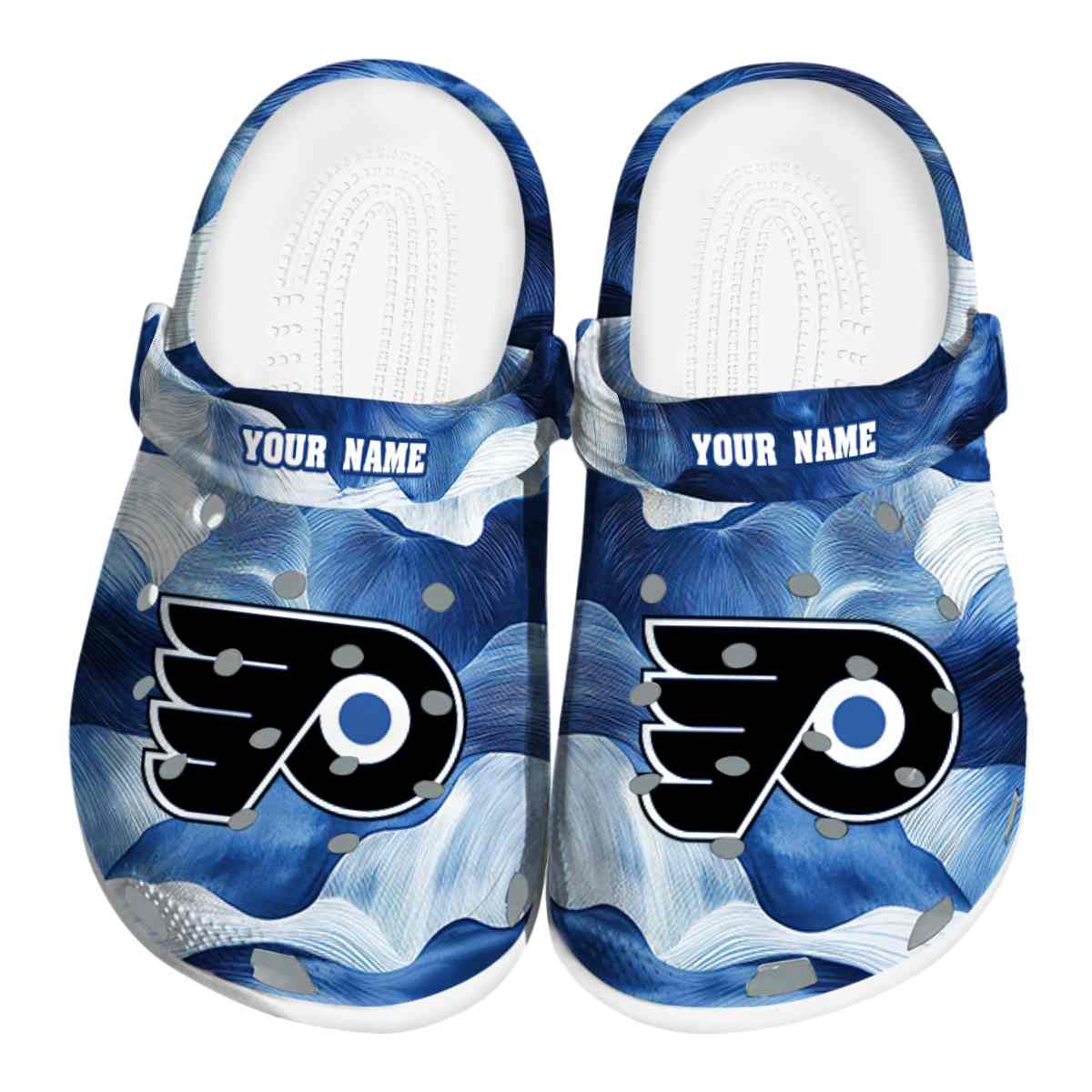 footwearmerch philadelphia flyers nhl sport crocs crocband clogs shoes comfortable for men women and kids yb2sr