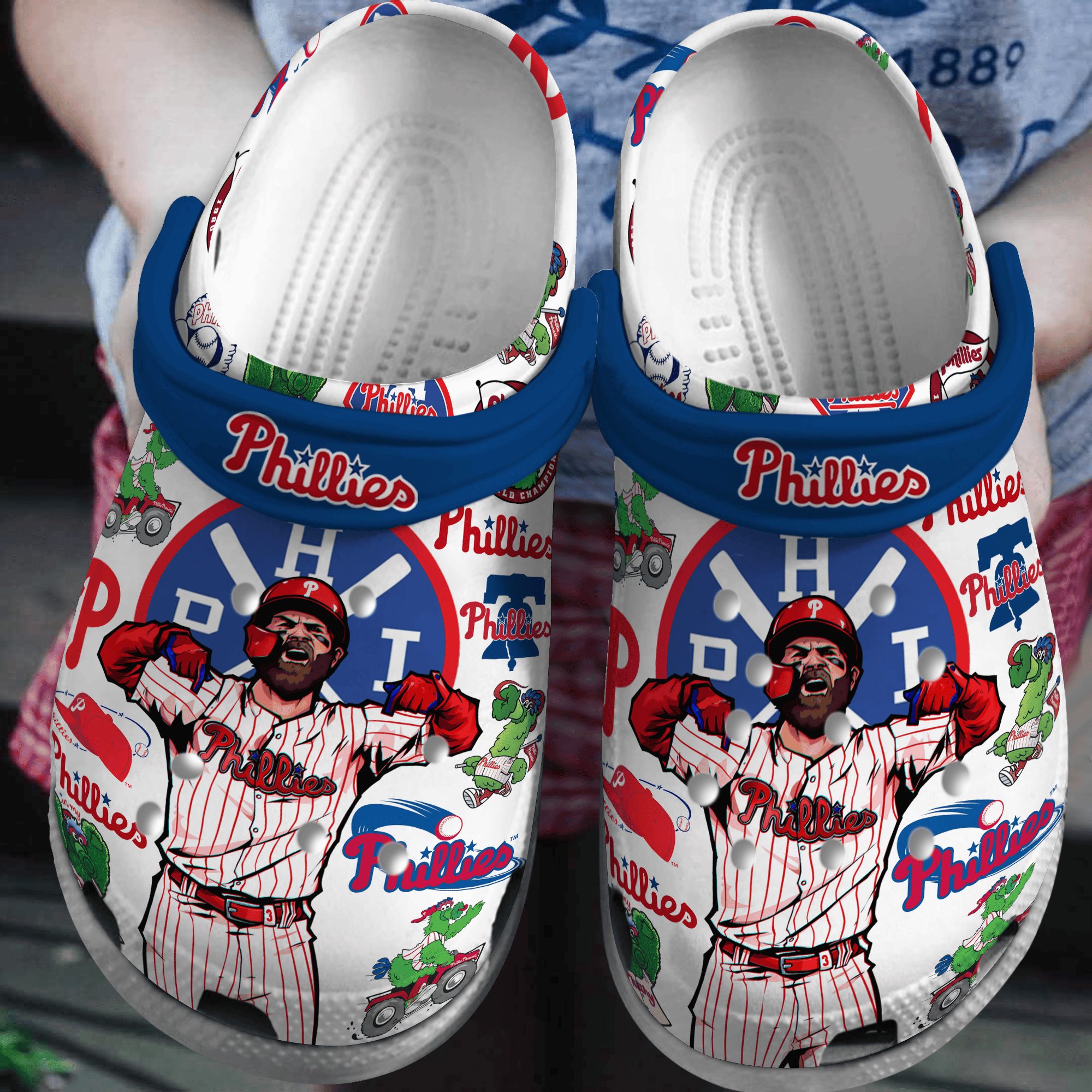 footwearmerch philadelphia phillies mlb sport crocs crocband clogs shoes comfortable for men women and kids emifk