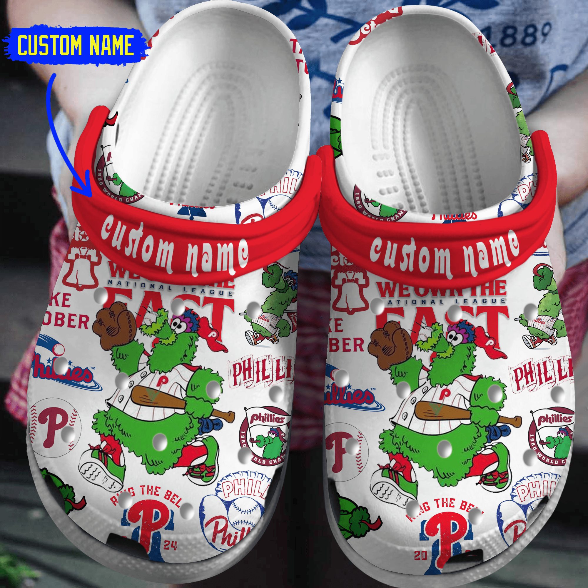 footwearmerch philadelphia phillies mlb sport crocs crocband clogs shoes comfortable for men women and kids n6lmb
