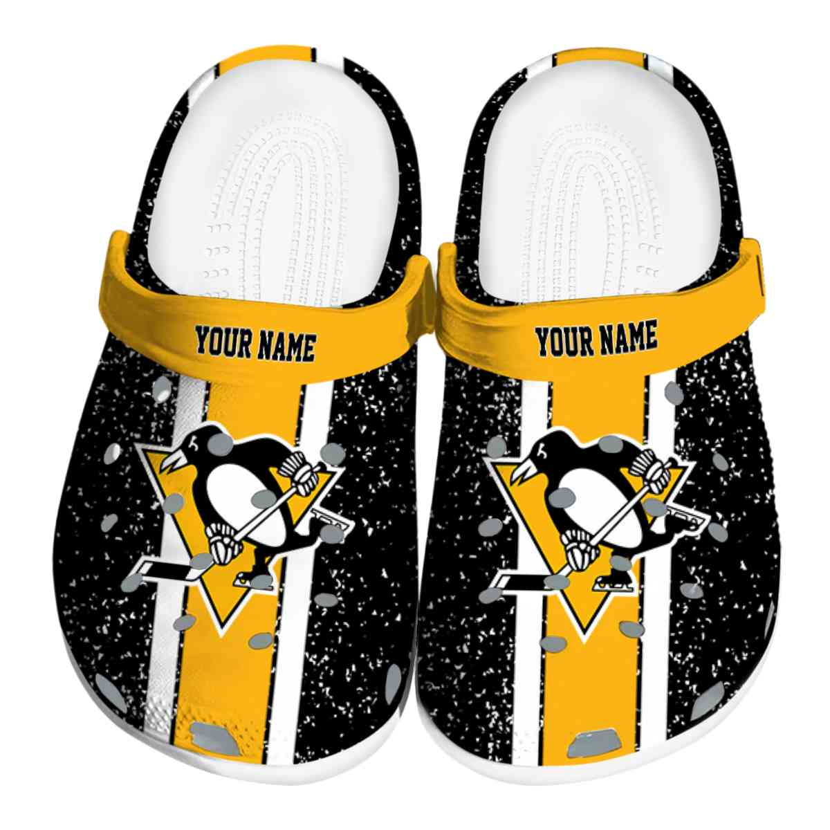 footwearmerch pittsburgh penguins nhl sport crocs crocband clogs shoes comfortable for men women and kids frzmk