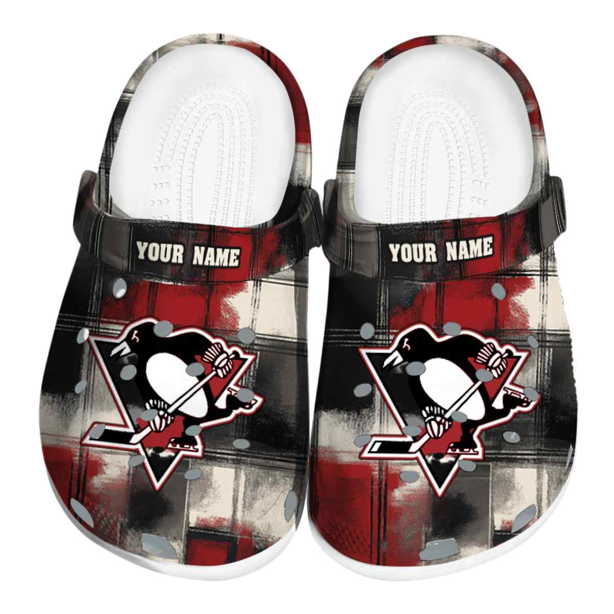 footwearmerch pittsburgh penguins nhl sport crocs crocband clogs shoes comfortable for men women and kids nlf4o