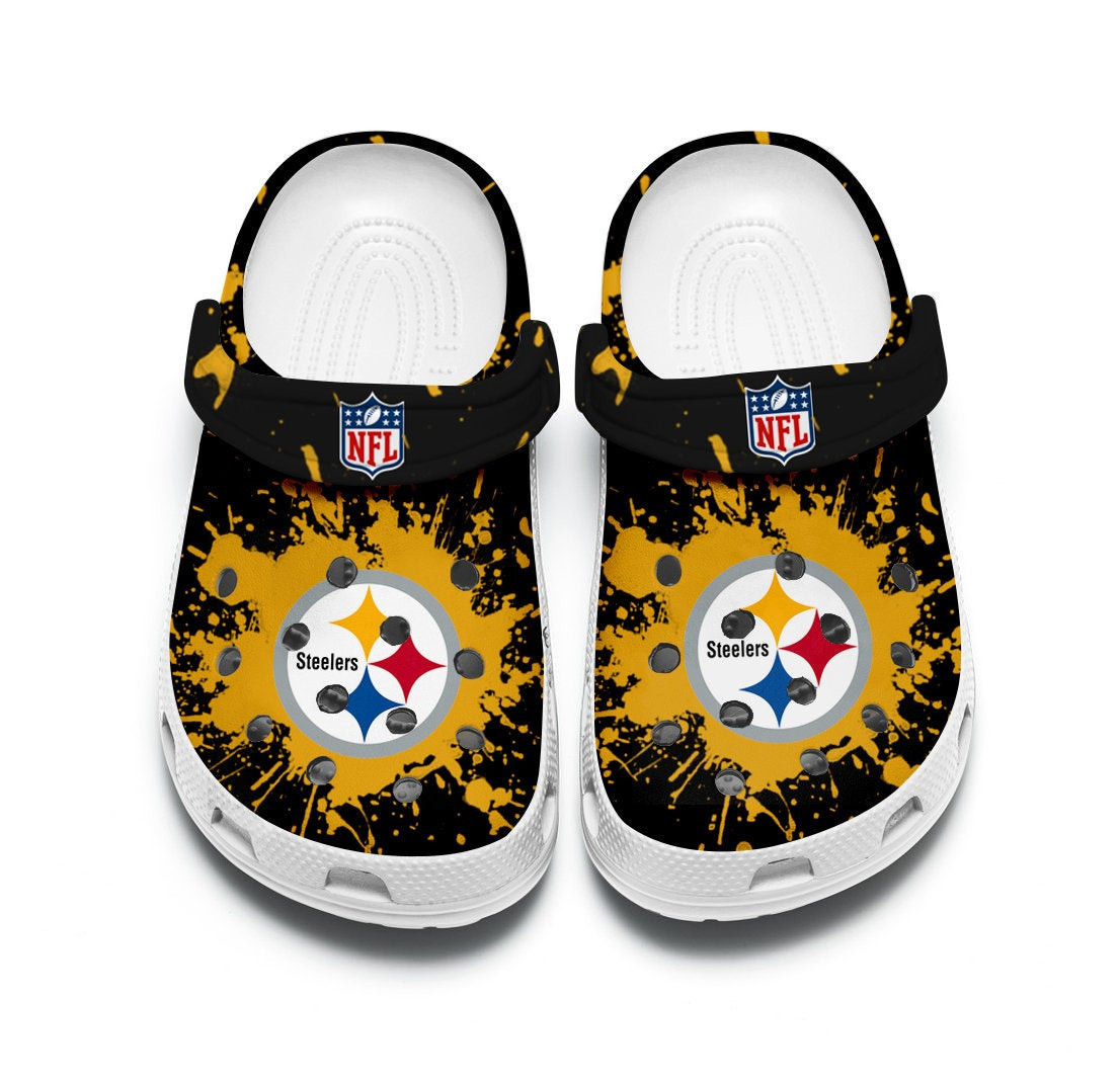 footwearmerch pittsburgh steelers custom for nfl fans clog shoes 3zpbz footwearmerch pittsburgh steelers custom for nfl fans clog shoes 3zpbz