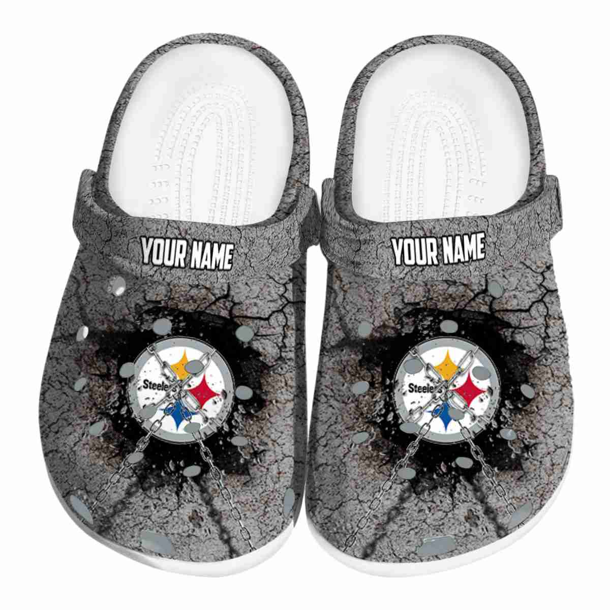 footwearmerch pittsburgh steelers nfl sport crocs crocband clogs shoes comfortable for men women and kids 0pio8