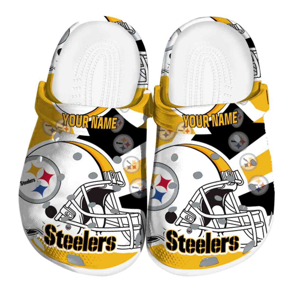footwearmerch pittsburgh steelers nfl sport crocs crocband clogs shoes comfortable for men women and kids 99ytp