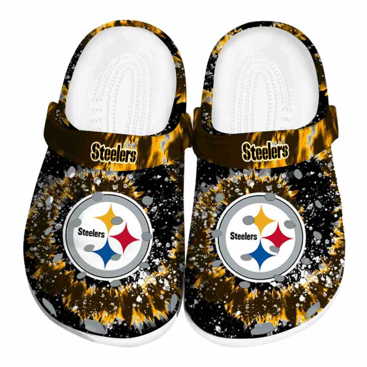 footwearmerch pittsburgh steelers nfl sport crocs crocband clogs shoes comfortable for men women and kids ctwim