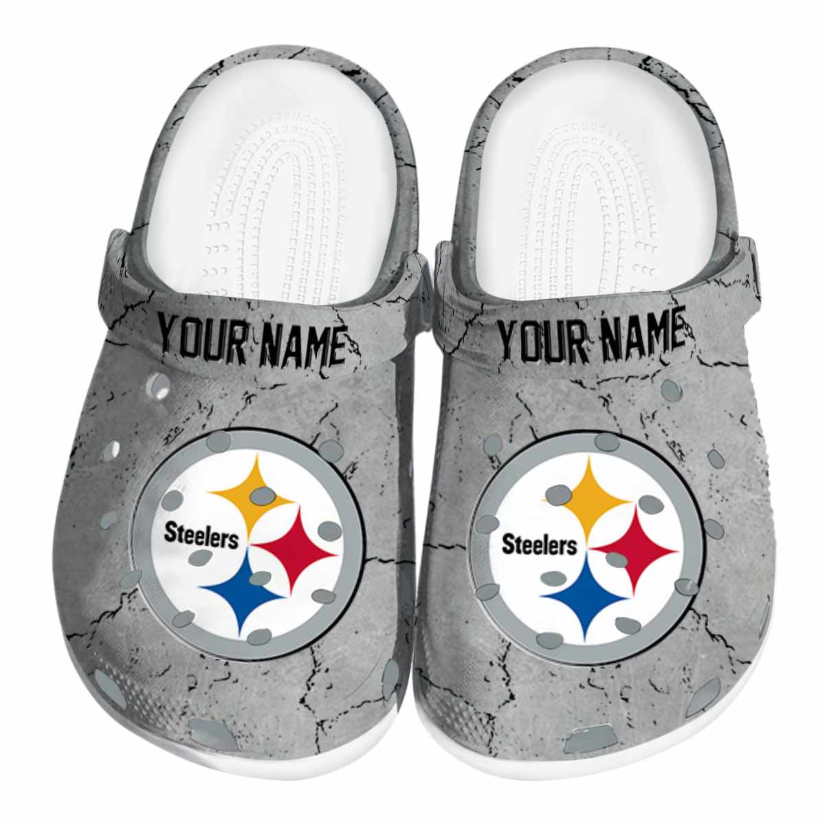 footwearmerch pittsburgh steelers nfl sport crocs crocband clogs shoes comfortable for men women and kids fdkpj
