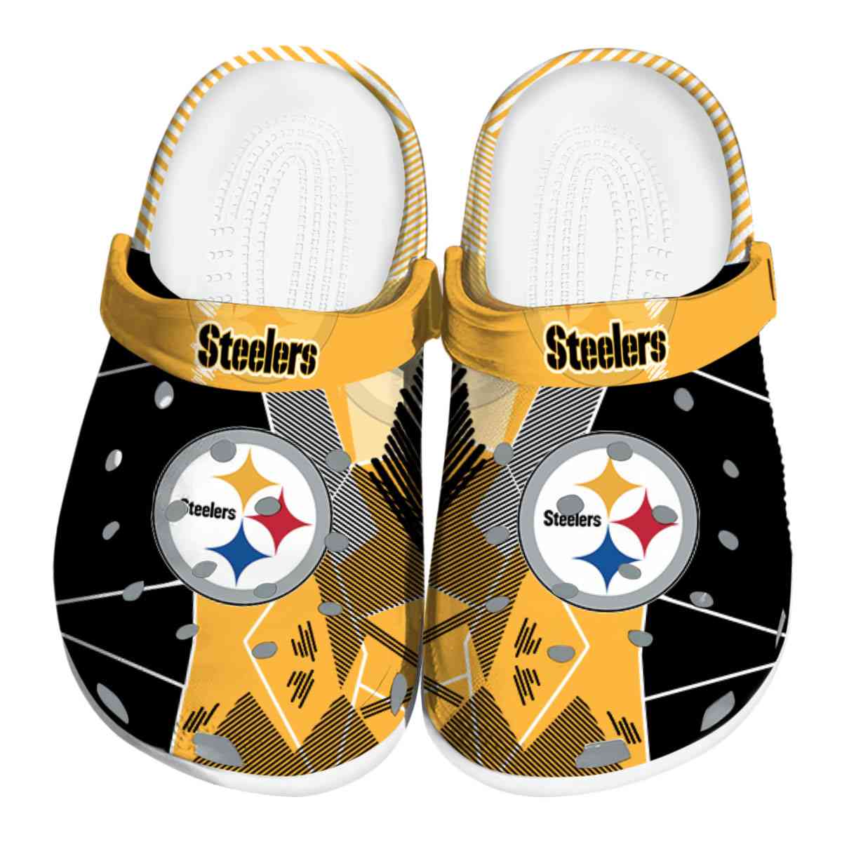 footwearmerch pittsburgh steelers nfl sport crocs crocband clogs shoes comfortable for men women and kids mcwhk