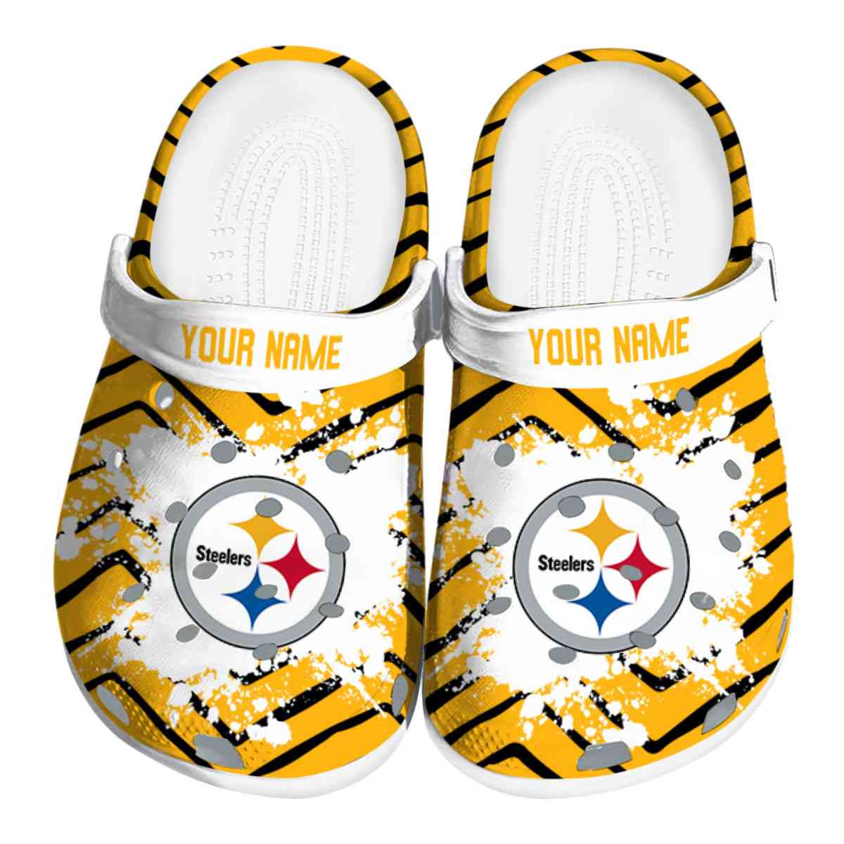 footwearmerch pittsburgh steelers nfl sport crocs crocband clogs shoes comfortable for men women and kids o5vrs