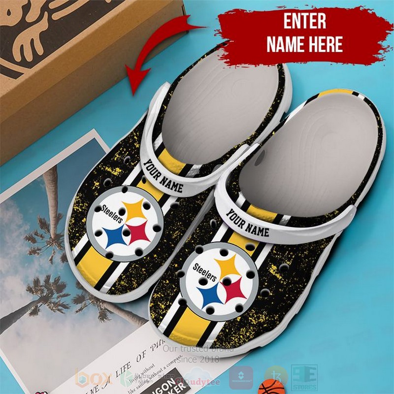 footwearmerch pittsburgh steelers nfl sport crocs crocband clogs shoes comfortable for men women and kids ofcmq