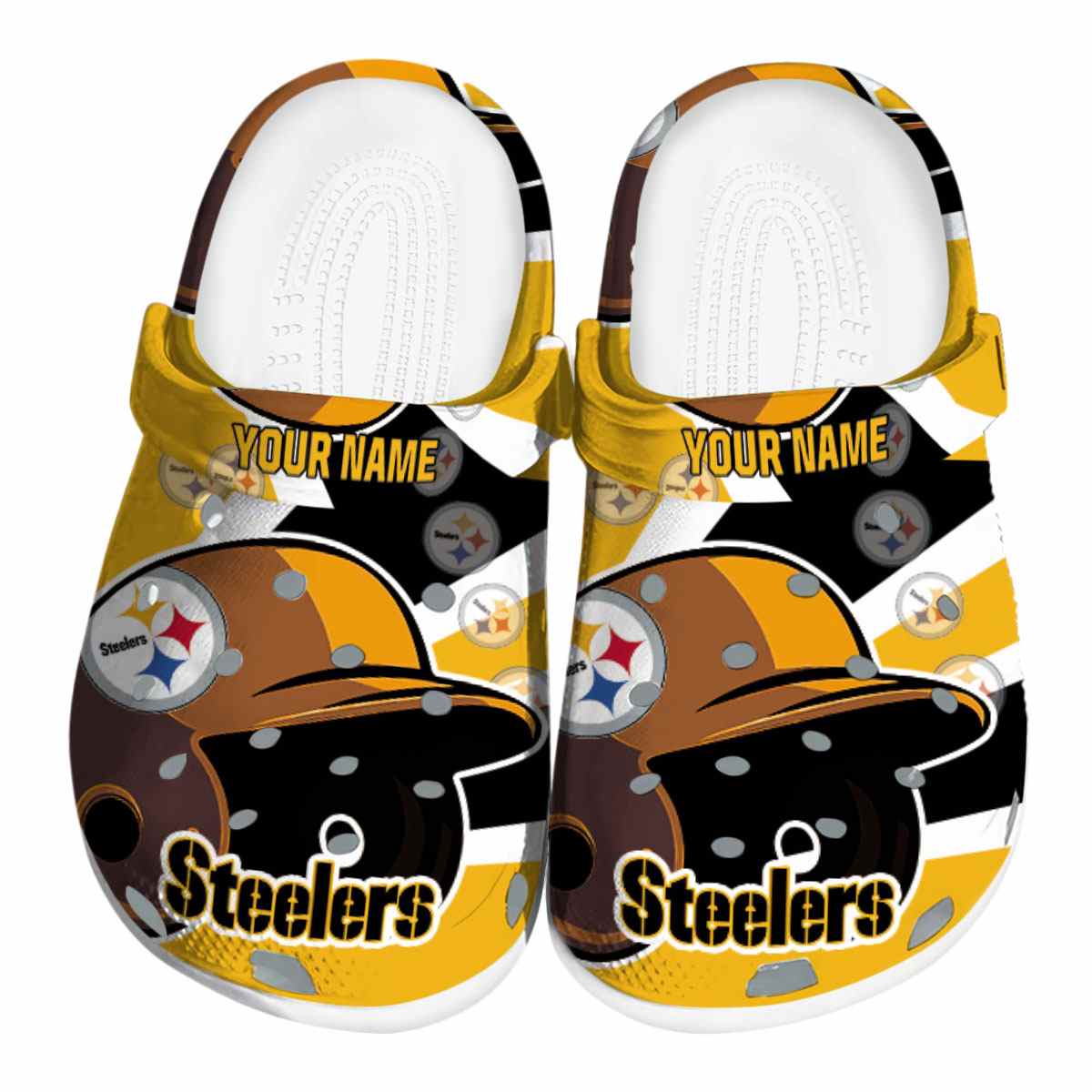 footwearmerch pittsburgh steelers nfl sport crocs crocband clogs shoes comfortable for men women and kids rweav