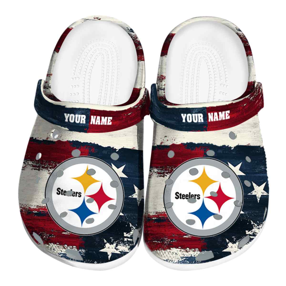footwearmerch pittsburgh steelers nfl sport crocs crocband clogs shoes comfortable for men women and kids so5zs