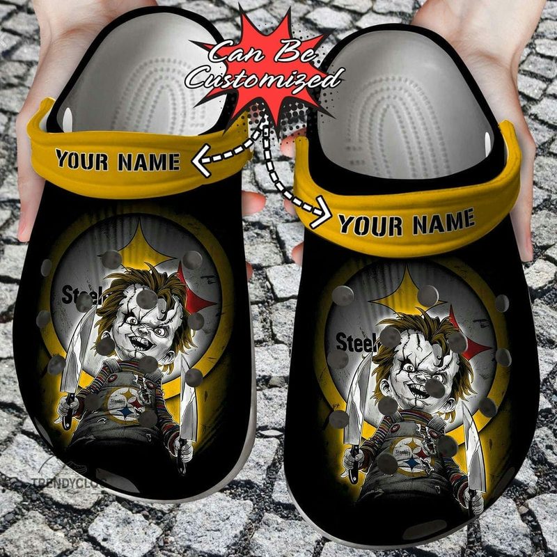 footwearmerch pittsburgh steelers nfl sport crocs crocband clogs shoes comfortable for men women and kids tdj6k