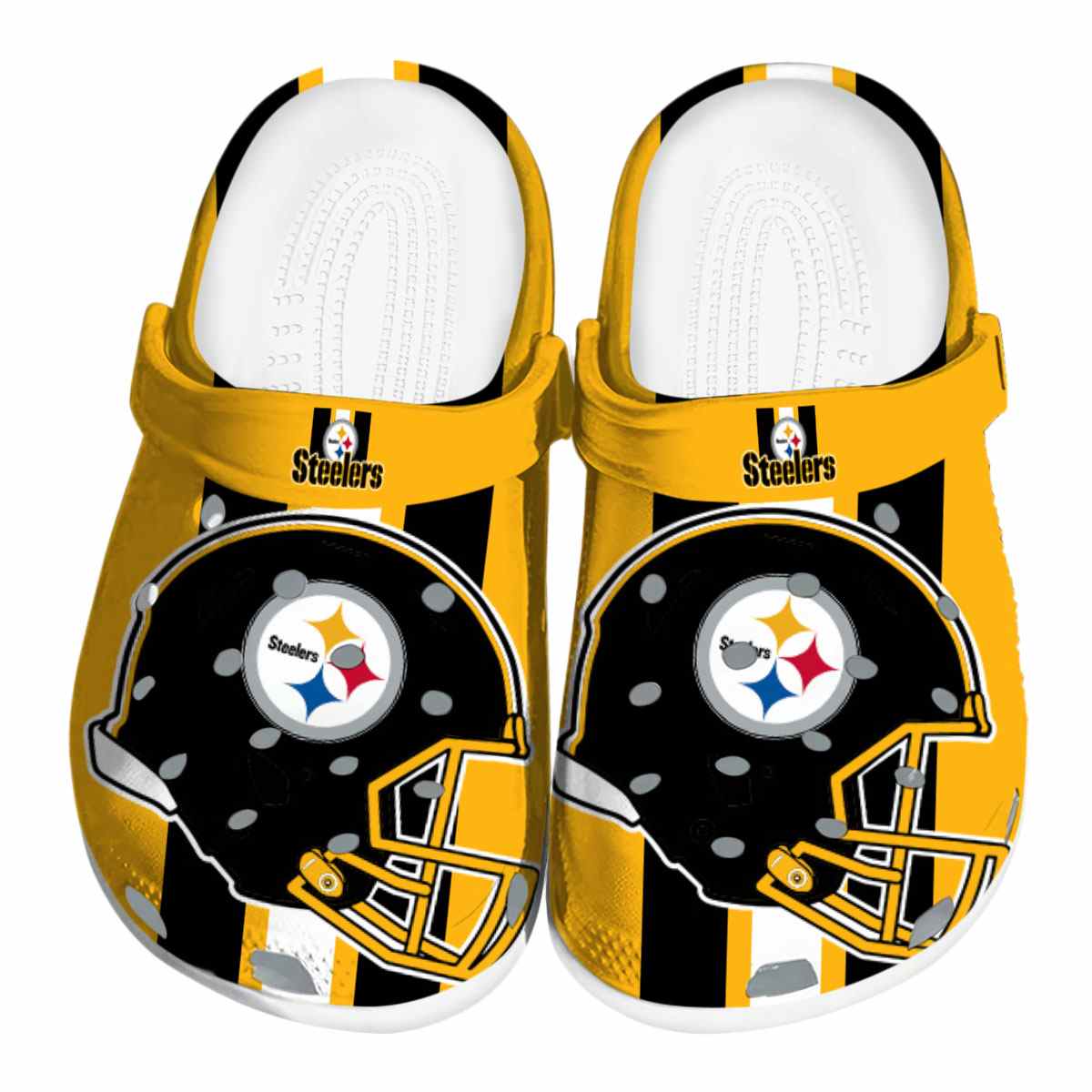 footwearmerch pittsburgh steelers nfl sport crocs crocband clogs shoes comfortable for men women and kids tzg65