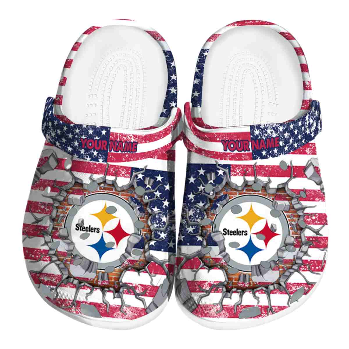 footwearmerch pittsburgh steelers nfl sport crocs crocband clogs shoes comfortable for men women and kids ysv9y