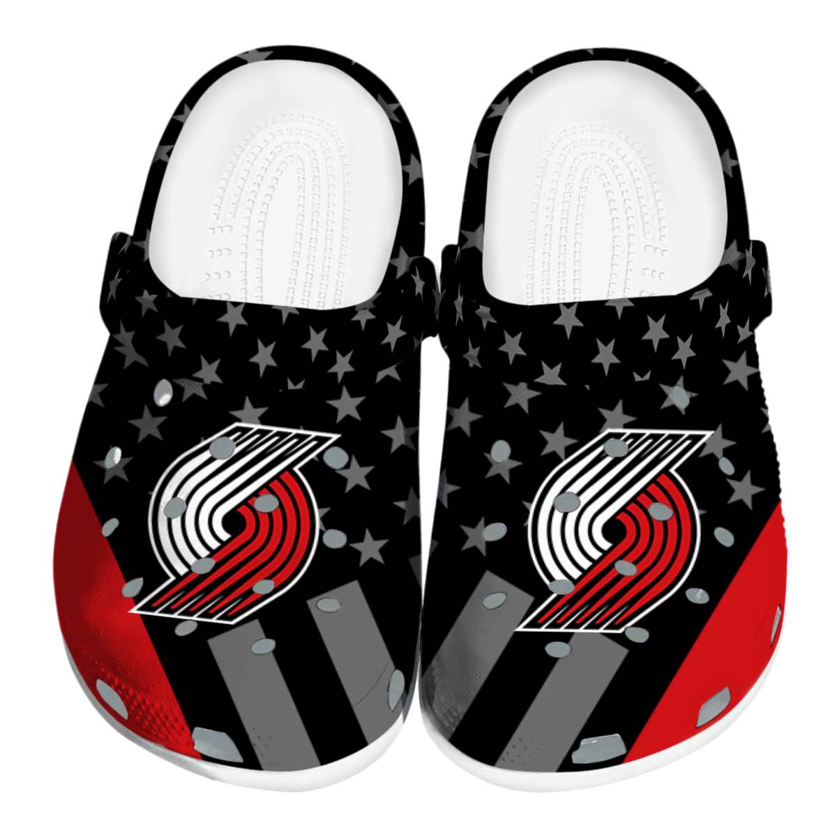 footwearmerch portland trail blazers nba sport crocs crocband clogs shoes comfortable for men women and kids 6veis