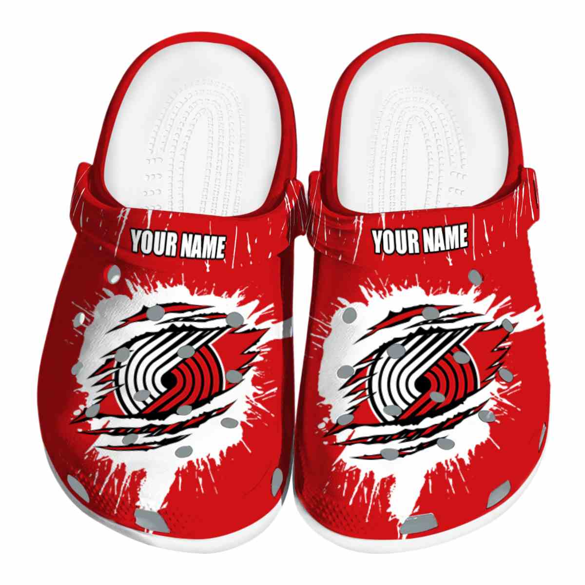 footwearmerch portland trail blazers nba sport crocs crocband clogs shoes comfortable for men women and kids 7ahuf